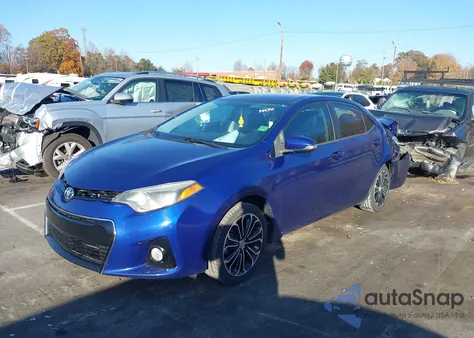 2015 Toyota Corolla S Plus from USA, damaged, VIN 2T1BURHE7FC319511